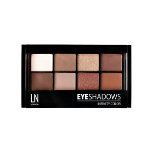 Палетка теней для век LN Professional Infinity Color 8 оттенков тон 04 Cambridge Girl 12 гр