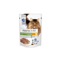 Корм для кошек Perfect Fit для стерилизованных кошек старше 7 лет с курицей в соусе 75 гр
