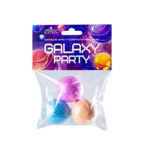 Набор бомбочек для ванн Лаборатория Катрин Galaxy Party 3х40 г