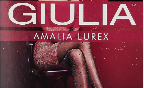 Колготки Giulia Amalia Lurex 1 20 Den цвет Nero с люрексом размер 4