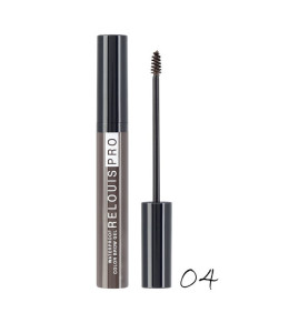 Гель для бровей Relouis PRO Waterproof Color Brow Gel тон 04 Darkbrown 7.5 гр - 1