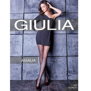 Колготки Giulia Amalia 20 Den цвет Nero мелкие кружочки размер 5
