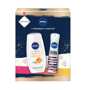 Подарочный набор Nivea Истинное наслаждение Гель для душа 250 мл и дезодорант-спрей 150 мл