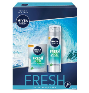 Подарочный набор Nivea Men Fresh Kick Пена для бритья 200 мл и антиперспирант роликовый 50 мл
