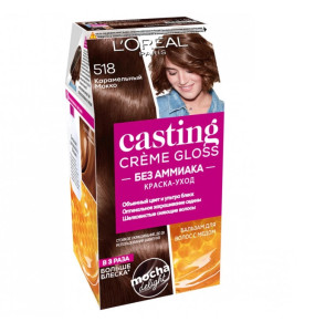Краска для волос L`Oreal Paris Casting Creme Gloss оттенок 518, Карамельный Мокко - 1