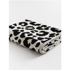 Полотенце  Этель Leopard махровое черное 70х130 см