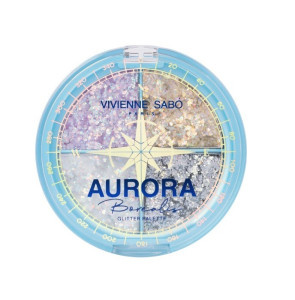 Палетка глиттеров для лица Vivienne Sabo Aurora Borealis тон 01 8 гр - 1