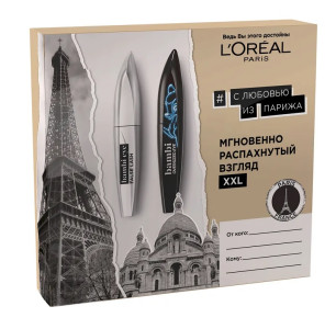Подарочный набор L`Oreal Paris Bambi Eye тушь для ресниц классическая тон черный и тушь для ресниц XXL тон черный