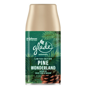 Сменный баллон для автоматического освежителя воздуха Glade Pine Wonderland Сосновая страна чудес 269 мл