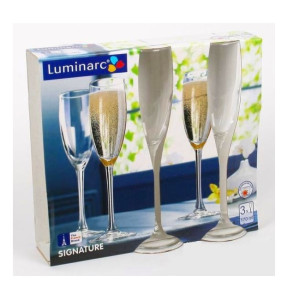 Набор фужеров для шампанского Luminarc Signature 3 шт 170 мл