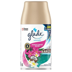 Сменный баллон для автоматического освежителя воздуха Glade Кокосовый Бали 269 мл