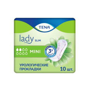 Прокладки гигиенические Tena Lady Слим Мини урологические 10 шт