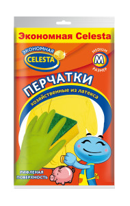Перчатки хозяйственные CELESTA р-р M Эконом