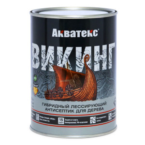 Антисептик для дерева Акватекс Викинг лессирующий палисандр 0.75 л - 1