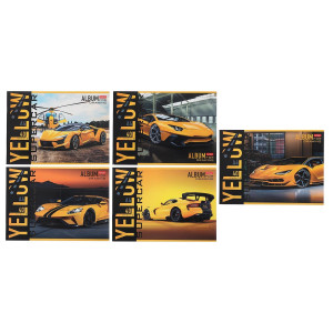 AL 40А4В Hatber Альбом д/рисов YELLOWsupercar 40л