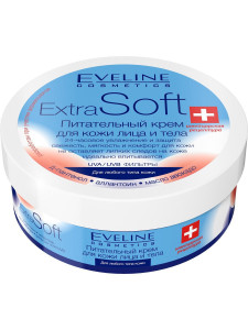 Крем для лица и тела Eveline Extra soft  Питательный для любого типа кожи 200 мл