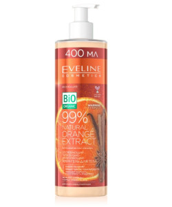 Крем-гель для тела Eveline Bio Organic 99% Natural Orange Extract согревающий питательно-укрепляющий 3в1 400 мл - 1