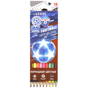 Карандаши цветные deVENTE Play Football 18 цветов