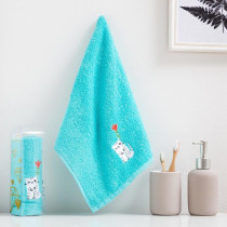 Полотенце  Китай Котёнок махровое 30х60 см