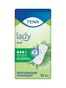 Прокладки гигиенические Tena Lady Slim Normal Для защиты при легком недержании 12 шт
