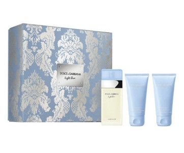 Подарочный набор Dolce&Gabbana Light Blue Туалетная вода 50 мл, крем для тела 50 мл и гель для душа 50 мл