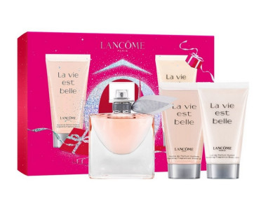Подарочный набор Lancome La Vie Est Belle Парфюмерная вода 30 мл, лосьон для тела 50 мл и гель для душа 50 мл