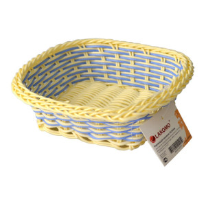 Корзина для хранения Lakomo квадратная голубой 15x15x5 см