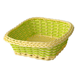 Корзина для хранения Lakomo квадратная зеленый 15x15x5 см