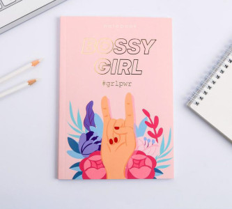 Ежедневник ArtFox Bossy girl, А5,в точку,с тиснением 64 л - 1
