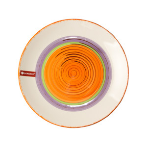 Тарелка обеденная Lakomo Rainbow orange 26.5 см