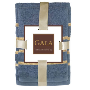 Полотенце  Gala Goldy 2 шт 50х80 70х130 цвет жемчужно серый