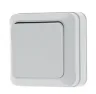 Выключатель АктивЭлектро одноклавишный накладной белый 1021