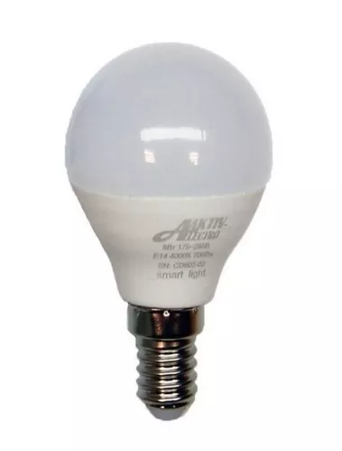 Лампа светодиодная  АктивЭлектро Regular LED-G45 Шар 8Вт 175-265В 3000К 700Лм Е14 – 1