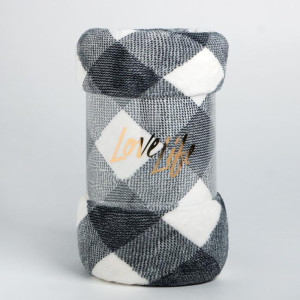 Плед LoveLife Клетка велсофт 150х200 см