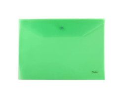 Папка-конверт на кнопке зеленый А4