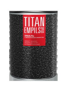 Эмаль Ореол Titan алкидно-стирольная коричневая молотковый эффект 0.8 кг