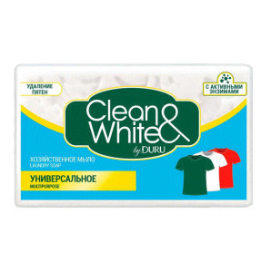 Мыло хозяйственное Duru Clean & White универсальное 120 г