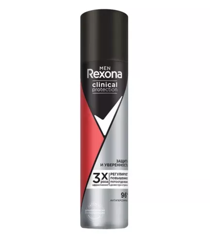 Дезодорант-антиперспирант спрей Rexona Men Clinical Protection Защита и уверенность 75 мл – 1