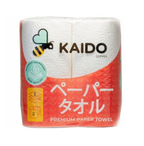 Полотенце бумажное KAIDO Premium 19.5 м 3-х слойное 2 рулона