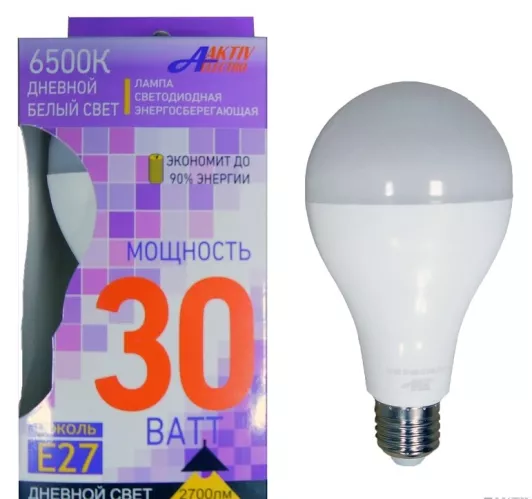 Лампа светодиодная  АктивЭлектро Regular LED-A 30Вт 220-240В 6500К 2800Лм Е27 – 1