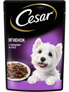 Корм для собак Cesar ягненок с овощами 85 гр