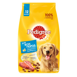 Корм для собак Pedigree говядина 2.2 кг