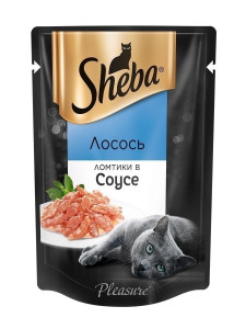 SHEBA Плежер ломт в соусе лосось  85 гр