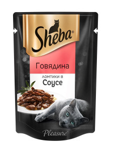 SHEBA Плежер ломт в соусе говядина  85 гр