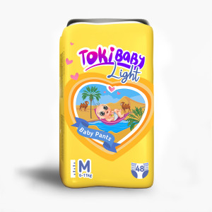 Подгузники-трусики TokiBABY Light размер M 6-11 кг 48 шт