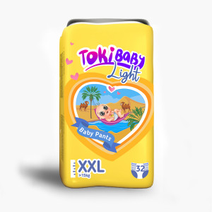 Подгузники-трусики TokiBABY Light размер XXL от 15 кг 32 шт