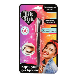 Карандаш для бровей Tik Tok Girl тон коричневый