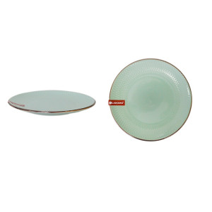 Тарелка десертная Lakomo Ornament Green зеленый 19.5 см