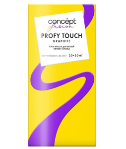 Крем-краска для бровей Concept Fusion Profy Touch Эффект татуажа тон графит 30 мл и 20 мл - 1