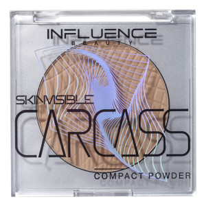 Пудра для лица Influence Beauty Skinvisible Carcass компактная легкая тон 04 Темно-бежевый 4.2 гр - 1